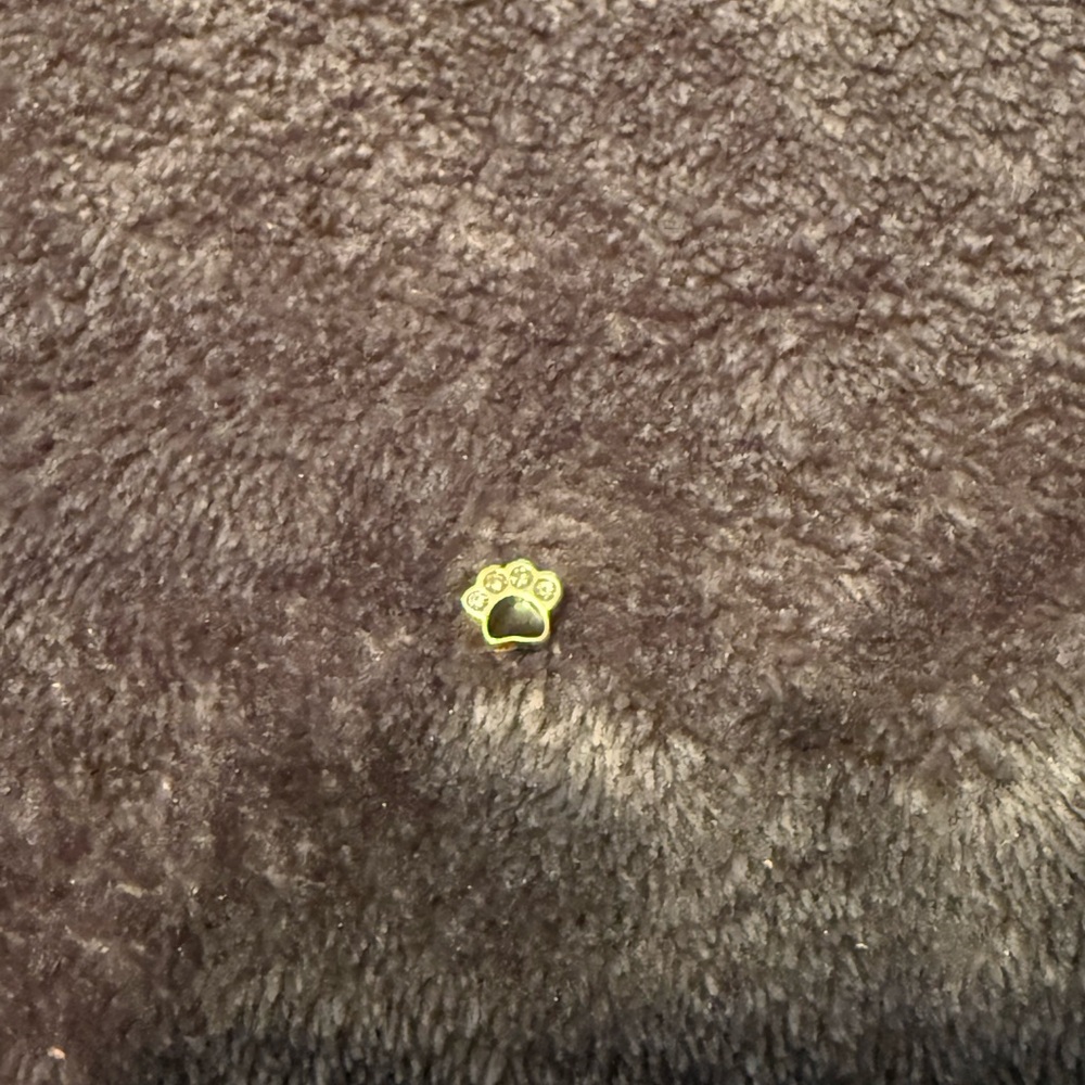 NWOT Origami Owl Gold Paw Print